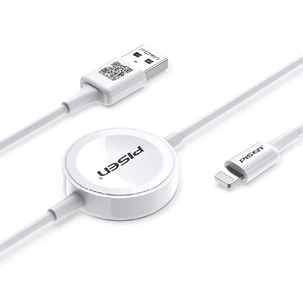 Sạc Pisen Iwatch 2 - In - 1 Lightning - Chính Hãng